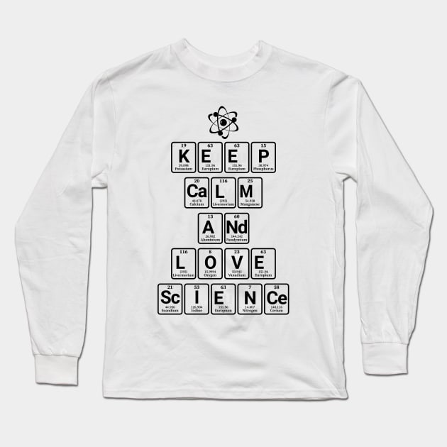 Keep Calm and Love Science Long Sleeve T-Shirt by dan89